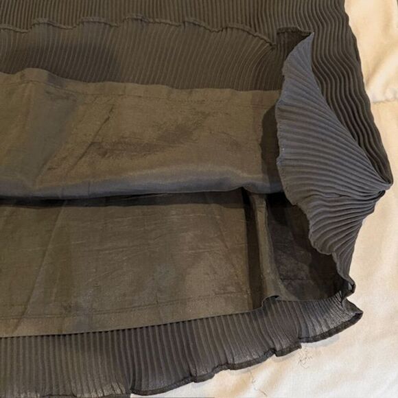 Vivienne Tam East Wind Code Vintage Chiffon Pleated Mini Dress Black Size Medium - Picture 5 of 8